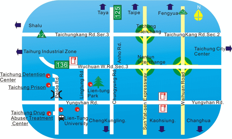 Pictures of map of institution