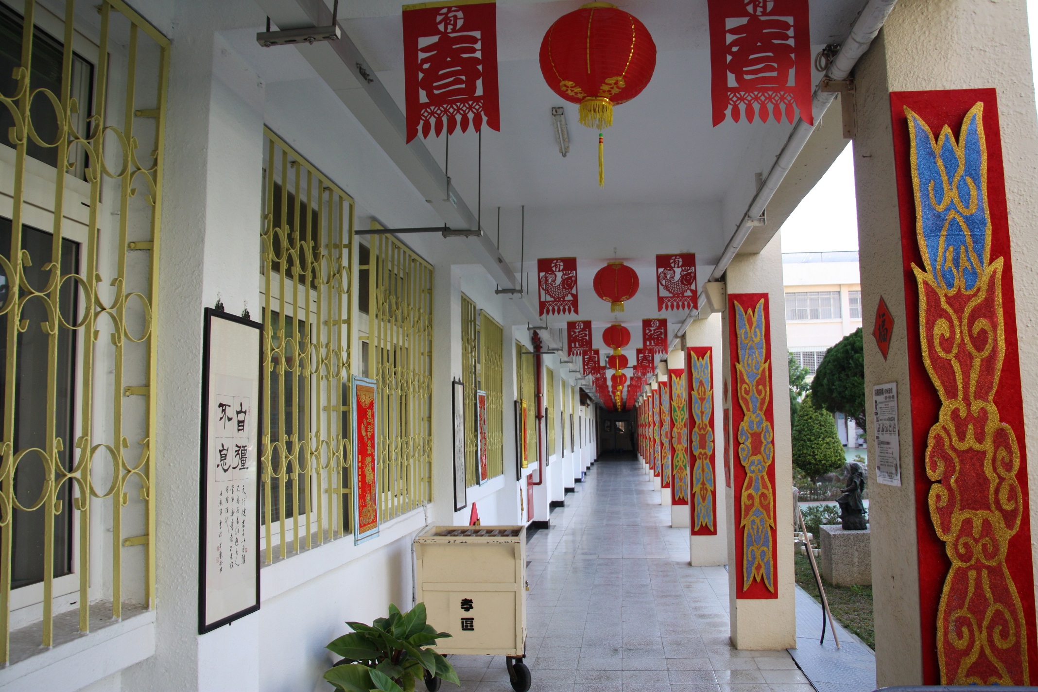 春節孝區走廊環境布置