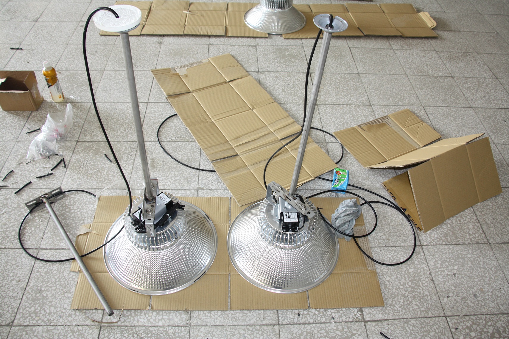 準備安裝之新式LED燈具