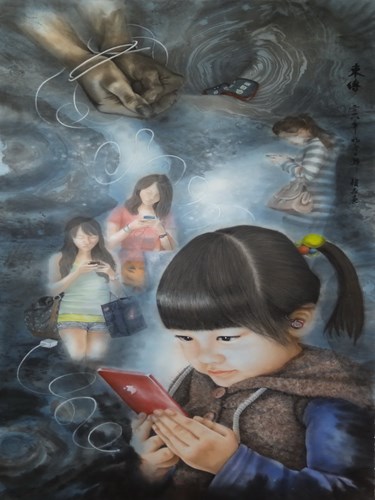 國畫作品-束縛