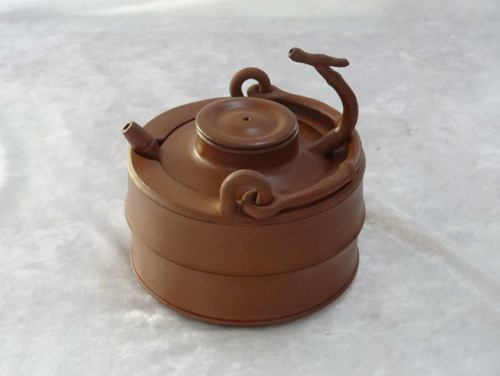 陶藝作品-竹意暖壺