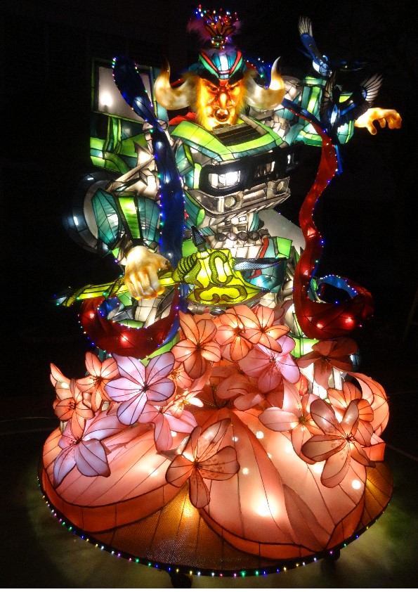 多媒體組第二名優等獎花燈-平天大聖〜牛魔王