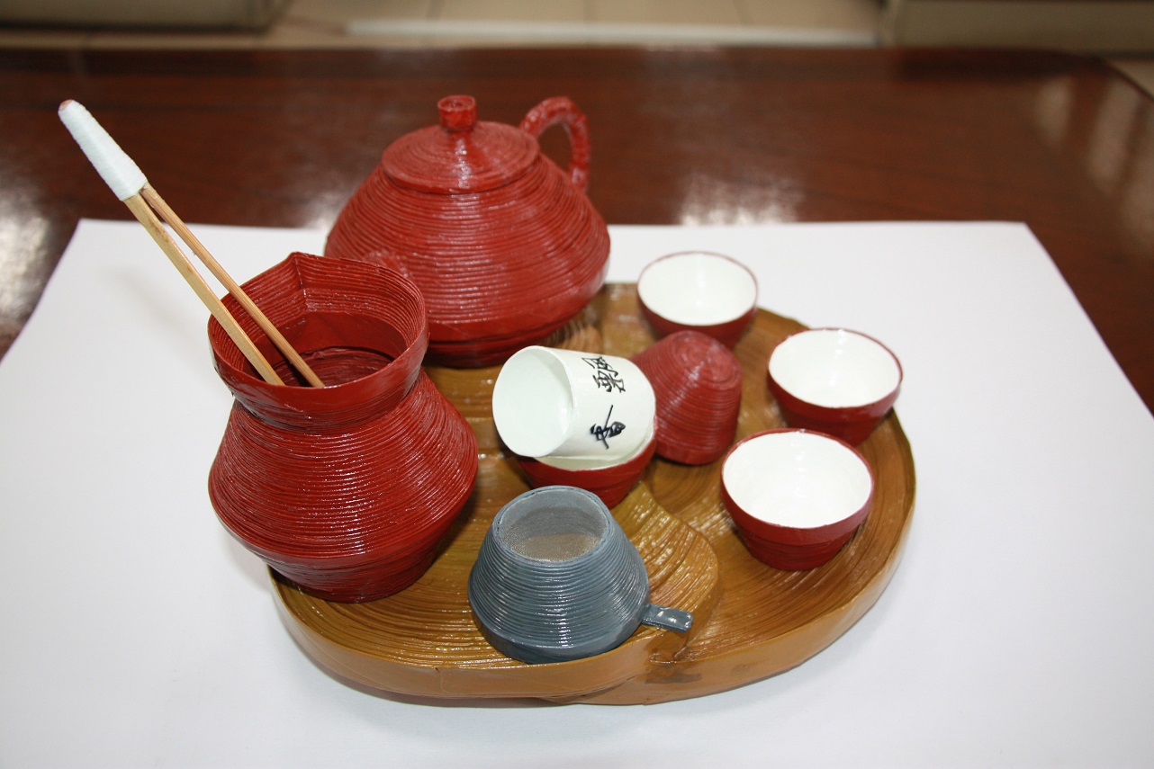 第7名環保教育手作作品-紙製茶具組
