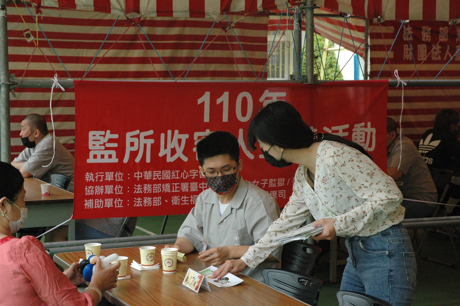 A social worker of Red Heart Association advocates services for inmates
