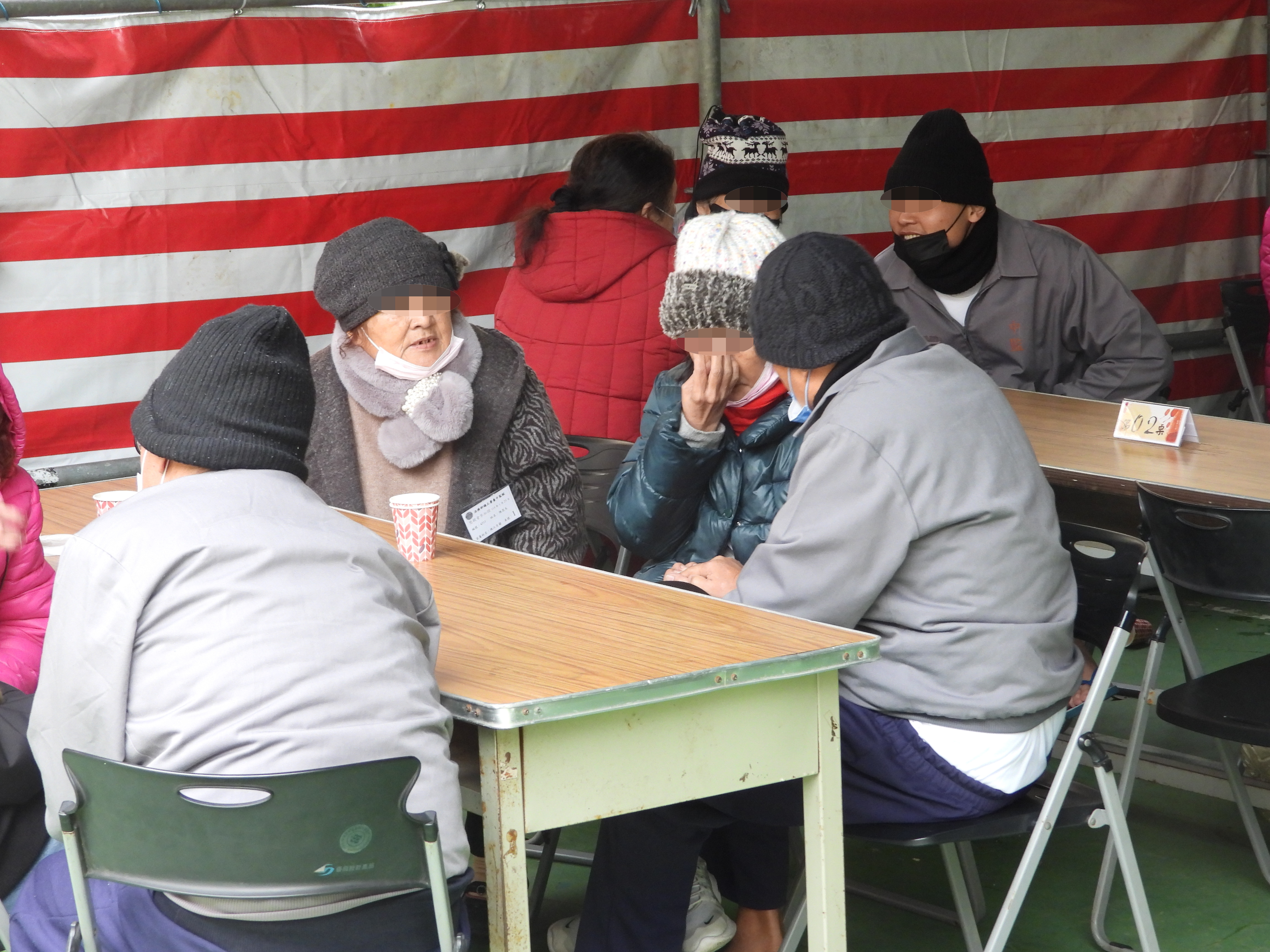 收容人與家屬面對面懇親情形
