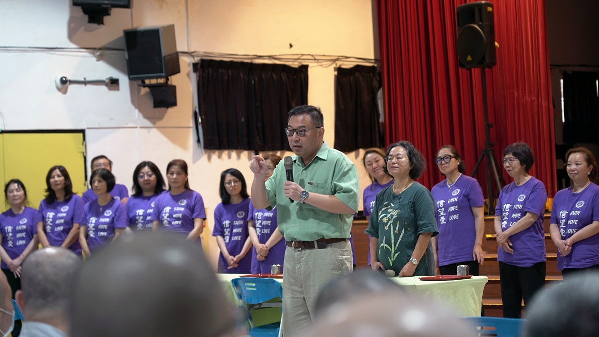 臺中監獄教化科王從仁科長勉勵收容人