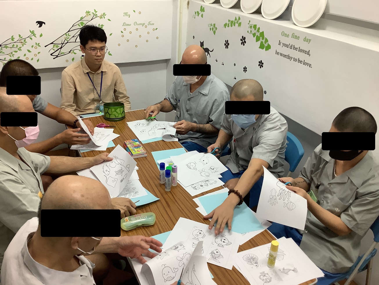 以海洋生物象徵家庭成員