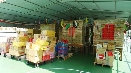 中元普渡活動現場布置