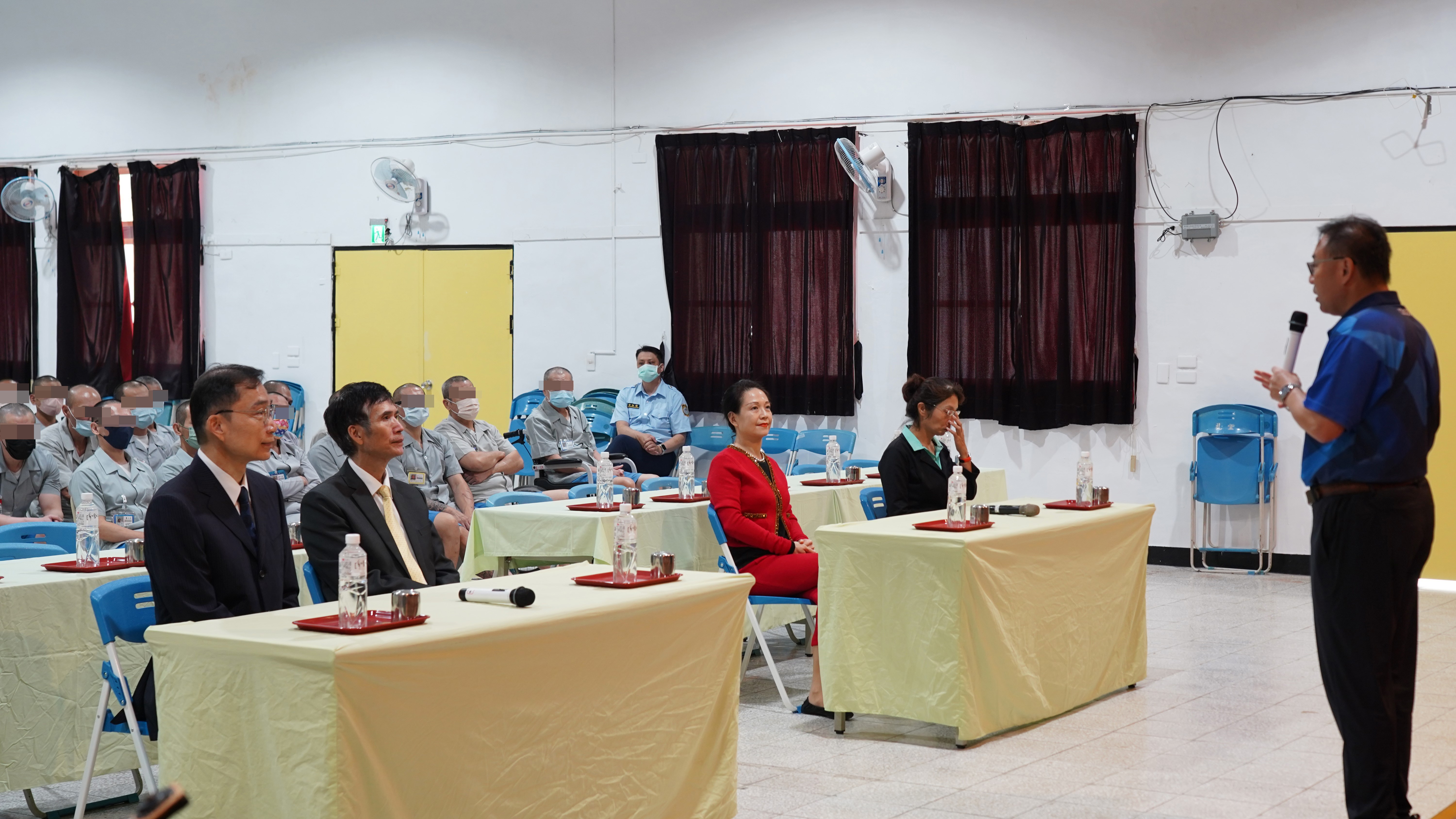 教化科王從仁科長蒞臨活動現場鼓勵每位同學