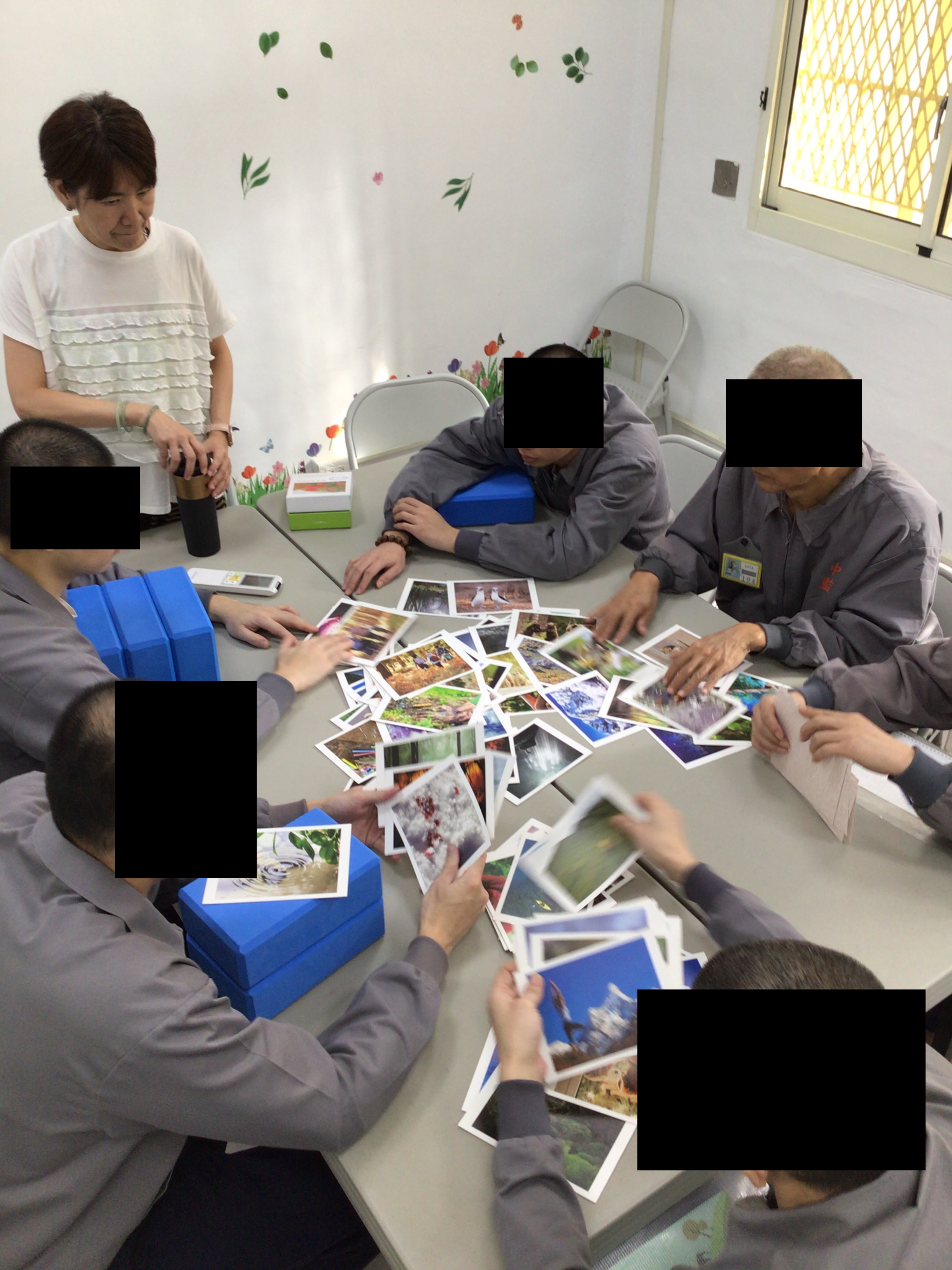 Participants pick their own card and express the thoughts and ideas inspired by the card